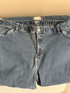J Jill Size 14 Faded Jeans 5 Pocket